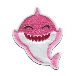 Baby Shark © Shark animal children - Iron on patches, size - 2,76 x 2,01 inches