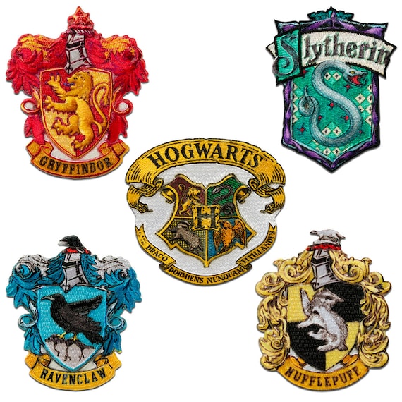 Harry Potter © Set 5 Pieces Logo Gryffindor Slytherin Hogwarts - Etsy