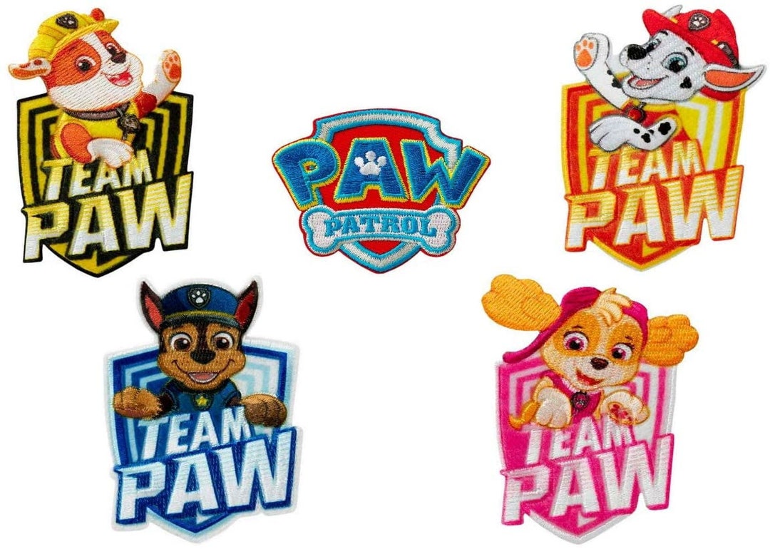 Paw Patrol © Set 5 Pieces Team Chase Marshall Skye