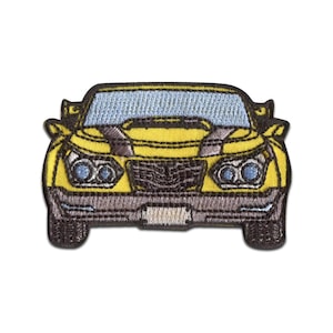 Hasbro © Transformers Bumblebee car - Iron on patches, size - 6,2 x 4,2 cm