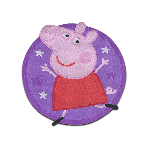 Peppa Pig © étoiles - Ecusson, Taille - 5,5 x 5,6 cm