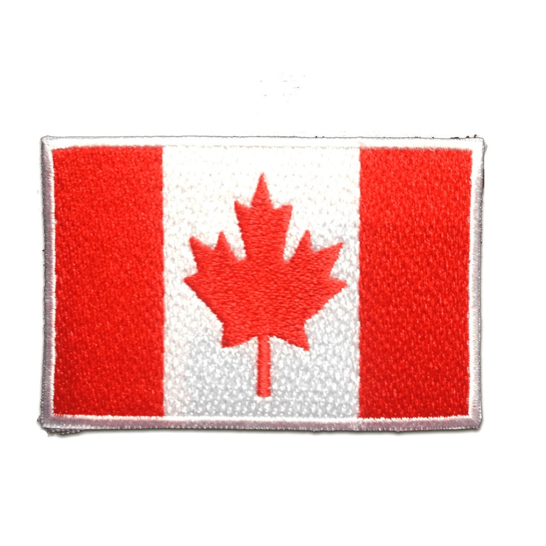 Iron on Patches CANADA Flag Banner Red 7.4x4.9cm Application Badges Etsy