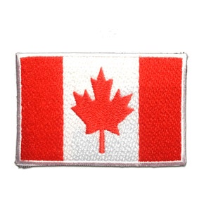 Aufnäher / Bügelbild - KANADA Flagge Fahne - rot - 7.4 x 4.9 cm - Patch Flicken