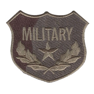 Military Military Army - Iron On Patches Adhesive, Size - 7,8 x 7,3 cm