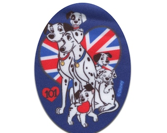 Disney © 101 Dalmatians group UK - Iron on patches, size - 4,33 x 3,15 inches