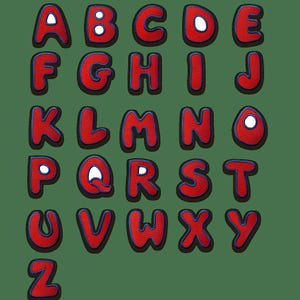 Alphabet Buchstaben Einzeln Auswählbar - Aufnäher, Bügelbild, Aufbügler, Applikationen, Patches, Flicken, Zum Aufbügeln