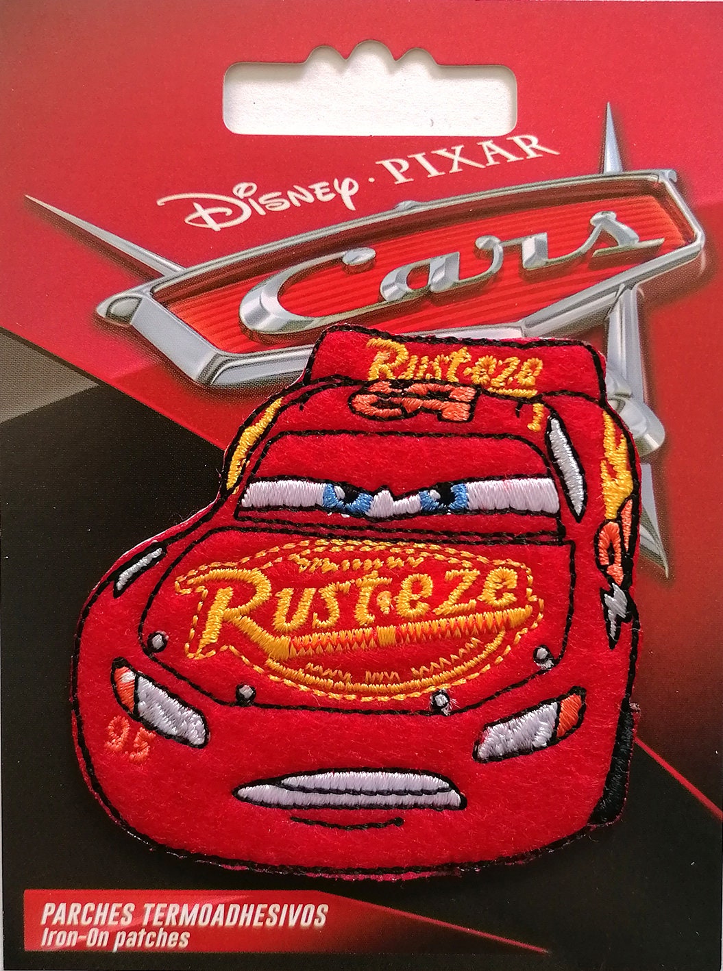 Buy Iron on Patches CARS 3 rust-eze Disney Red 6,5x6,4cm