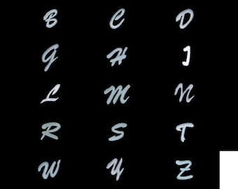 Alphabet Available - Iron On Patches Adhesive Emblem Stickers Appliques