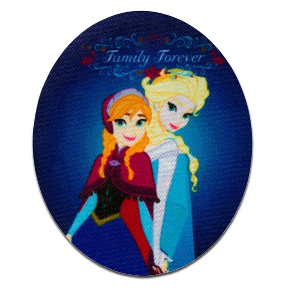 Anna Frozen Patch kids costume Iron On Embroidered Applique Disney Set Elsa 
