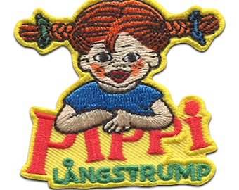 Pippi Longstocking © with logo - Application Patches emblem stickers appliques