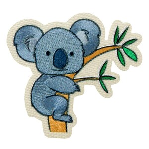 Iron on patches - Recycl Patch Koala Branch animal Think Green - Application Embroided patch