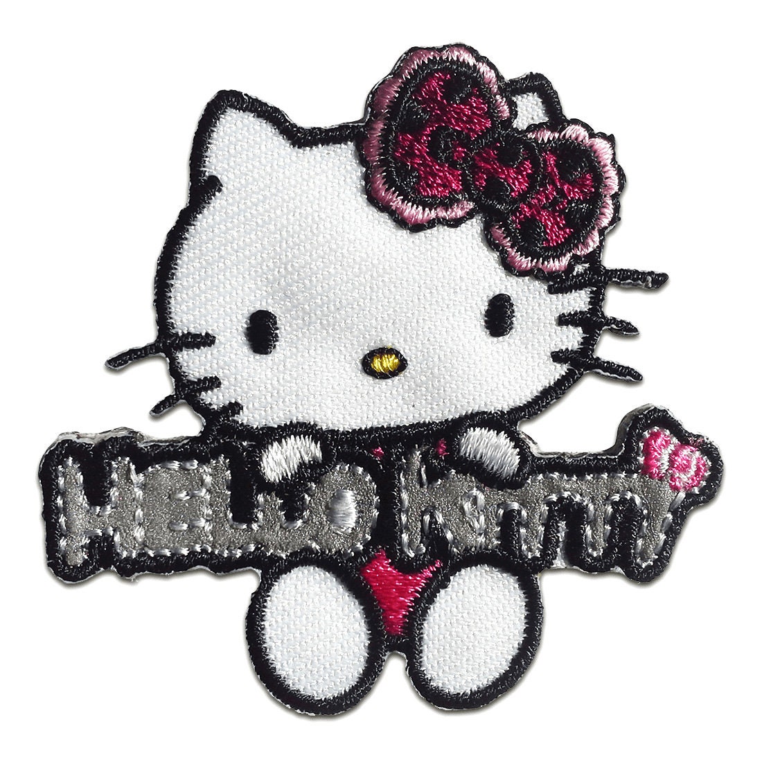 Hello Kitty Head Shot Mini - Embroidered Patch at Sticker Shoppe