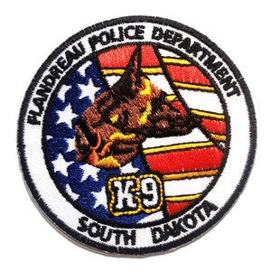 Aufnäher / Bügelbild - K9 Police Department Logo - bunt - 7.7 x 7.7 cm - Patches