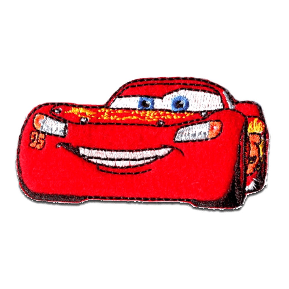 Pixar Cars Lightning McQueen Clothing Thermoadhesive Patches DIY