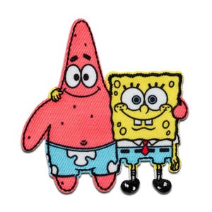 Spongebob Friends - Iron On Patches Emblem, Size - 2.76 x 2.64 inches
