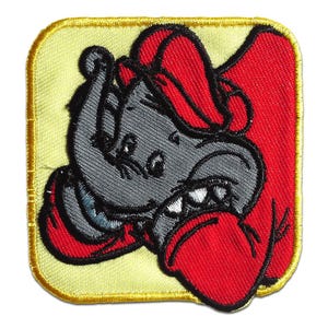 Iron on patches - Benjamin Blümchen Comic children – red – 7x6,6cm - Application badges