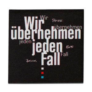 The Three ??? label - Iron On Patches Adhesive Emblem, Size - 2.64 x 2.68 inch