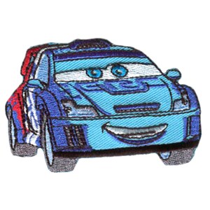 Aufnäher / Bügelbild - CARS 2 "RAOUL CAROULE" Disney - blau - 6,5 x 4,5 cm - Patches Aufbügeln