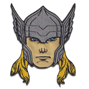 Marvel © Avengers Thor head - Iron on patches, size - 3,51 x 2,80 inch