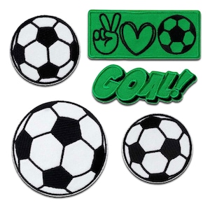 Football Set - Iron On Patches Emblem, Size - 3.15 x 3.54 inches
