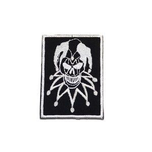 Aufnäher / Bügelbild - Joker Biker - schwarz - 5.7 x 8.1 - Applikationen Patch