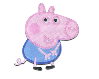 Peppa Pig © George Pig - Iron on patches, size - 5,1 x 5,1 cm