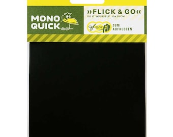 Adhesive patches black - Iron on patches, size - 4 x 8 inches