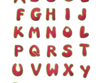 Alphabet Available - Iron On Patches Adhesive Emblem Stickers Appliques