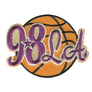Basketball Los Angeles - Iron On Patches Adhesive, Size - 5,8 x 4,5 cm