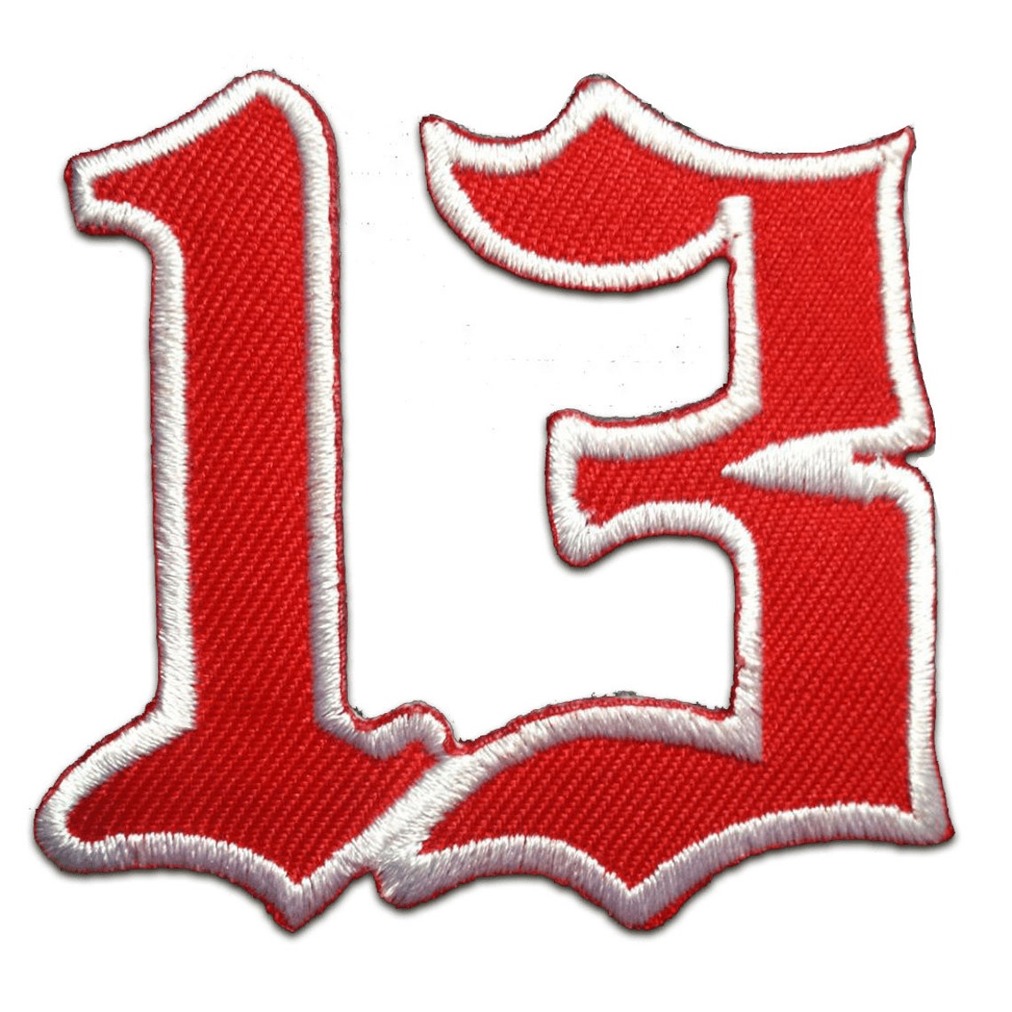 Nummer 13 dreizehn Glückszahl 13 Aufnäher