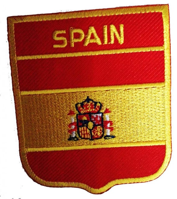 Aufnaher Bugelbild Spanien Flagge Fahne Gelb 62 X 75 Etsy
