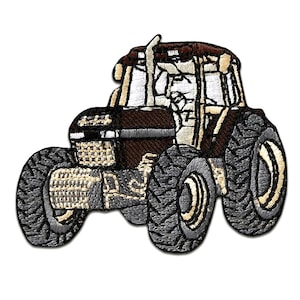 Iron on patches - tractor children – brown – 6,5x5cm - Application