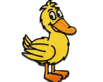 Die Maus Ente - Aufnäher, Bügelbild, Aufbügler, Größe - 7 x 4,8 cm