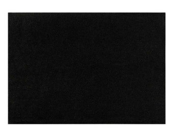 Pièce lavable noir - Ecusson thermocollant, Taille - 10 x 20 cm