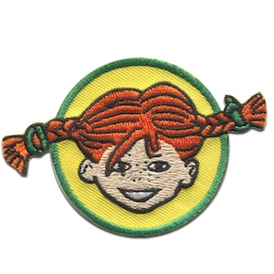 Pippi Langstrumpf © Kopf Zopf - Aufnäher, Bügelbild, Aufbügler, Applikationen