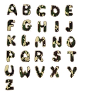 Alphabet/Lettre militaire Patch - Ecusson thermocollant patches appliques