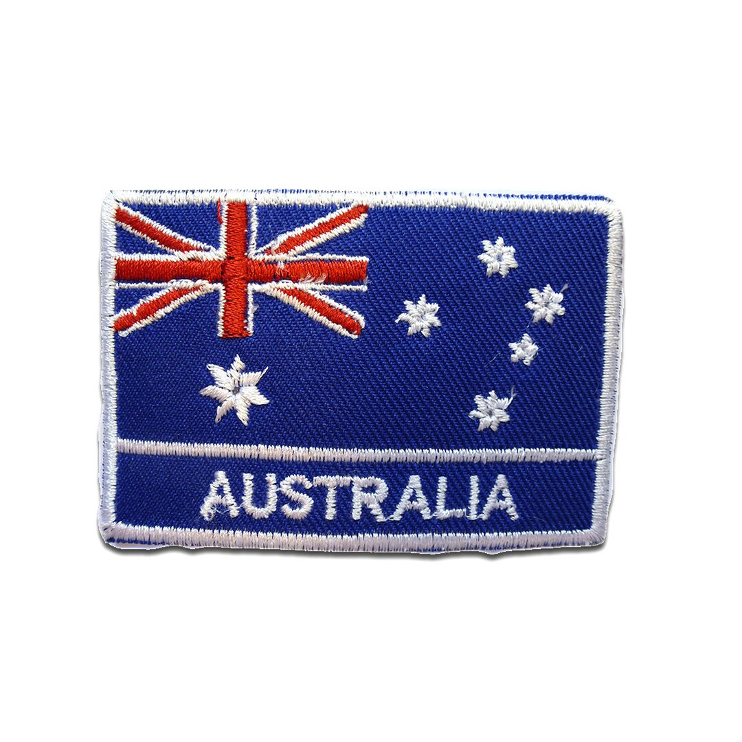 Iron on Patches Australia Flag Banner Blue 5x74cm Etsy