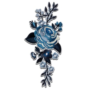 Iron on patches - flower Flower ornament - 5,82 x 2,36 inches - Application