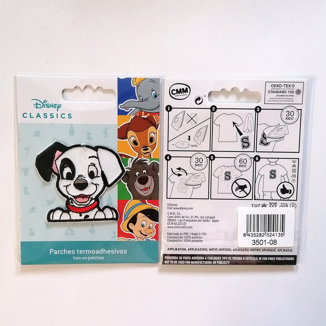 Disney 101 Dalmatians Dogs clothes stickers Iron on patches