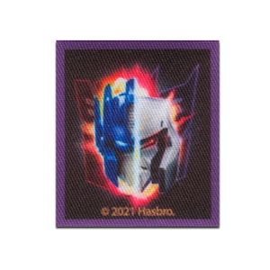 Hasbro © Transformers Optimus Prime & Megatron - Iron on patches, size - 5,5 x 5,5 cm