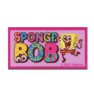 SpongeBob SquarePants printed - Iron On Patches Adhesive Emblem Stickers Appliques, Size - 7,5 x 4 cm