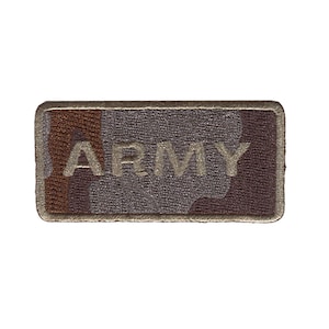 Army Military - Iron On Patches Adhesive, Size - 6,9 x 6,3 cm