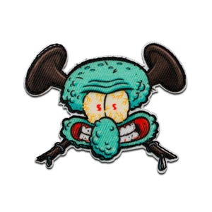 Spongebob Squidward - Iron On Patches Emblem, Size - 2.01 x 2.68 inches