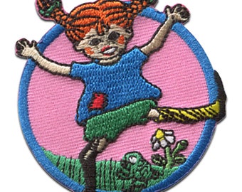 Pippi Longstocking © dances flower - Application Patches emblem