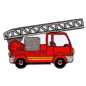 Iron on patches - Cart fire Department - Application