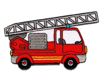 Iron on patches - Cart fire Department - Application