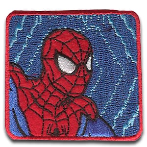 Marvel © Spiderman Comic head square - Application / Patches