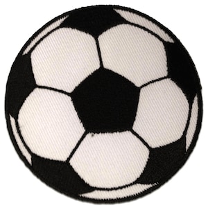 Iron on patches - Football/Soccer - Ø5,5cm -Application Embroided badges