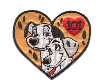 Disney © 101 Dalmatians Perdita Pongo - Iron on patch, size - 2,44 x 2,17 inches