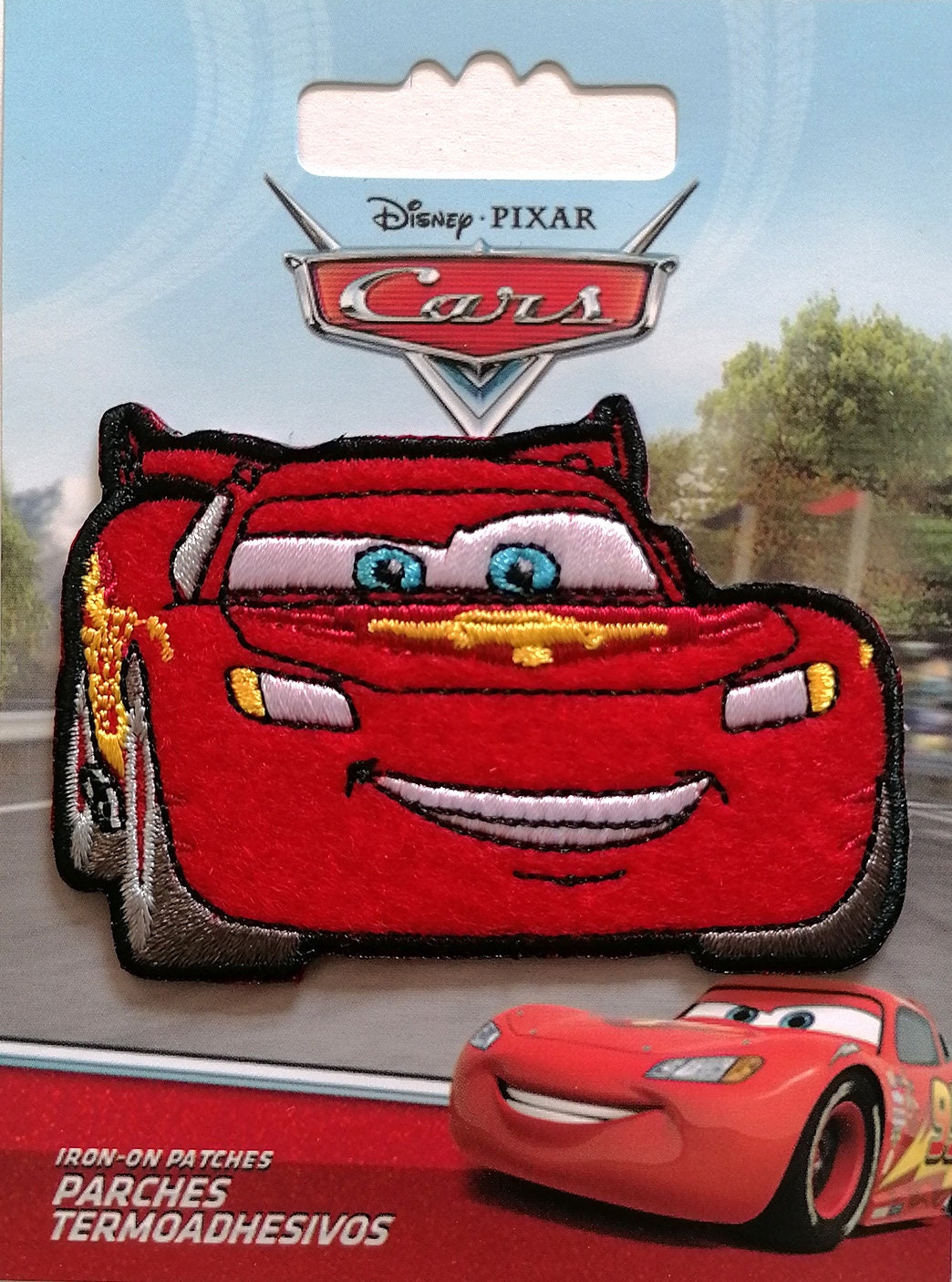 Pixar Cars Lightning McQueen Clothing Thermoadhesive Patches DIY